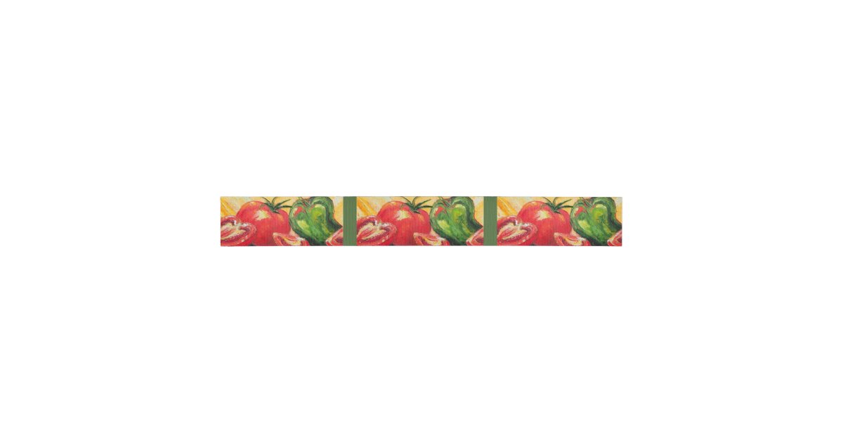 Garden Vegetables Tomatoes Craft Ribbon | Zazzle