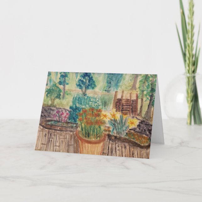 Garden view card (Front)