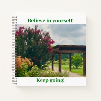 Garden View Motivational Notebook