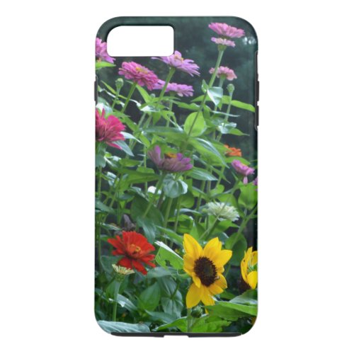 Garden View_ sunflower daisies cosmos iPhone 8 Plus7 Plus Case