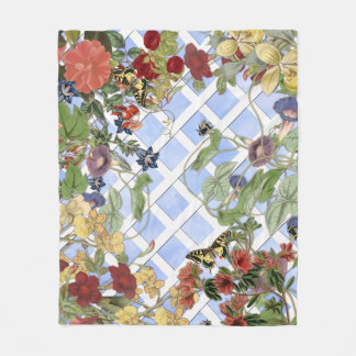 Garden Vignette Fleece Blanket
