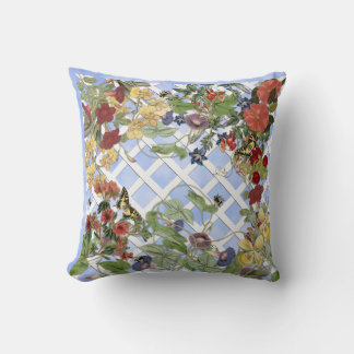 Garden Vignette Throw Pillow