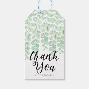Garden Vine Watercolor   Thank You Gift Tags