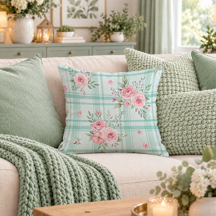 Garden Vintage Shabby Chic Roses Pillow Cover Art