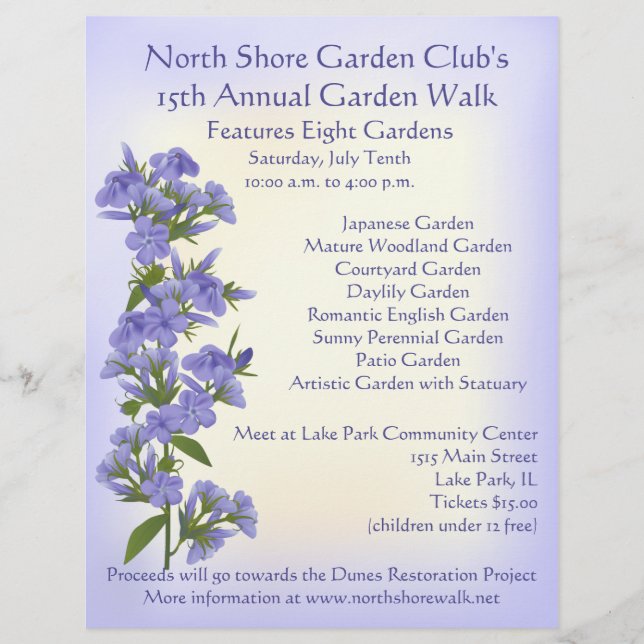 Garden Walk Flyer Template (Front)