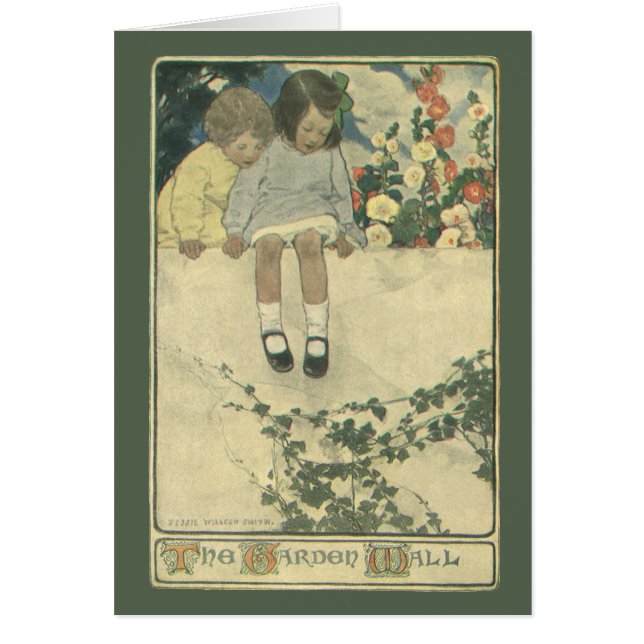 Garden Wall Jessie Willcox Smith, Vintage Children (Front)
