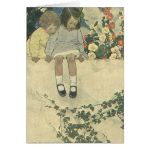 Garden Wall Jessie Willcox Smith, Vintage Children Cards