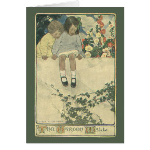 Garden Wall Jessie Willcox Smith, Vintage Children Cards