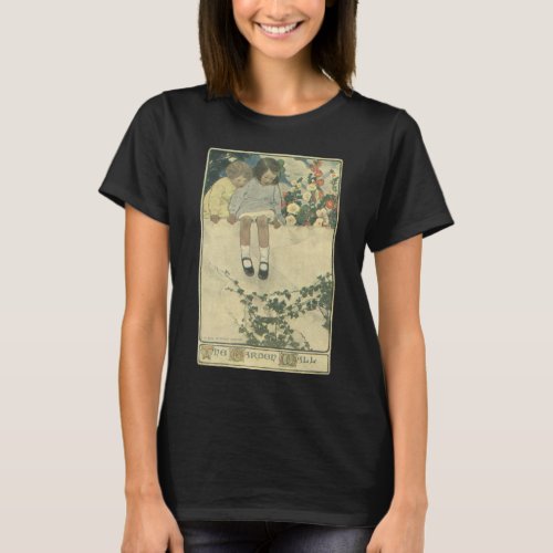 Garden Wall Jessie Willcox Smith Vintage Children T_Shirt