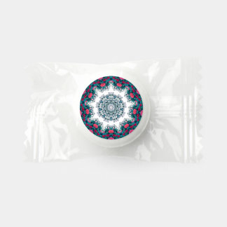 Garden Water Fountain Red Flowers Mandala Design Life Saver® Mints