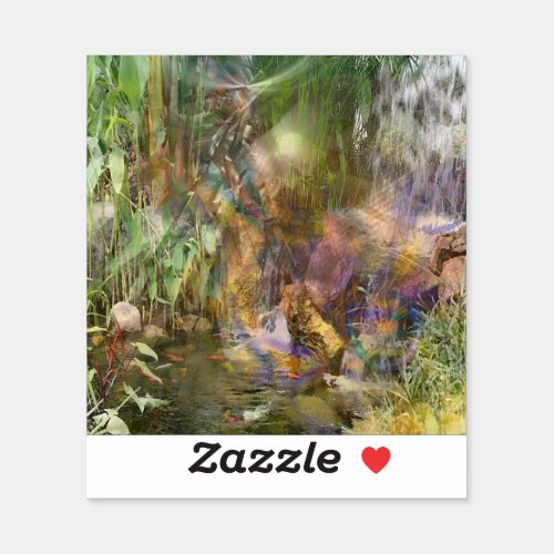 Garden Waterfall _ Vinyl Sticker