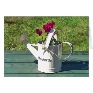GARDEN WATERING CAN card