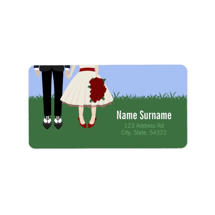 Garden Wedding, Custom Address Labels