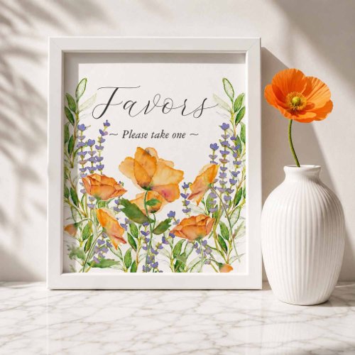Garden Wedding Favors Sign Seahorse