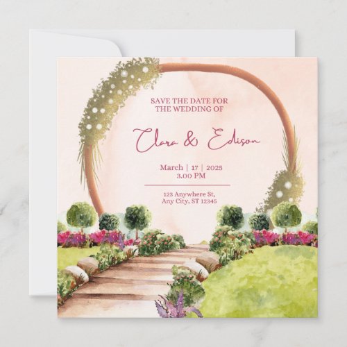 Garden Wedding Invitation