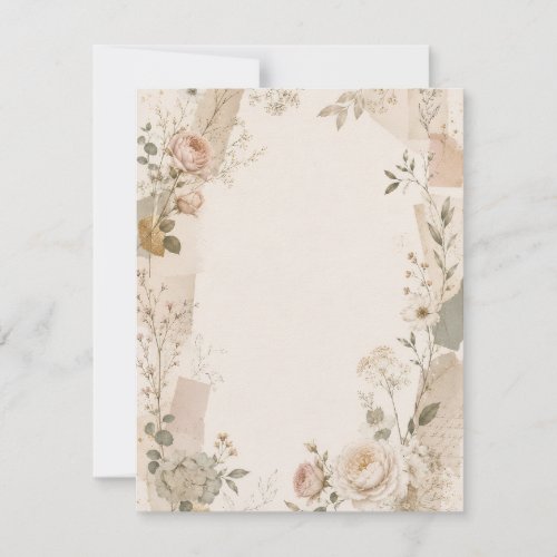 Garden Wedding Invitation with Natural