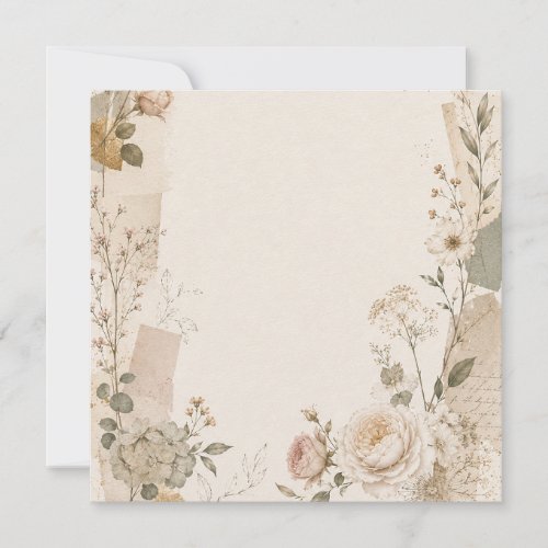 Garden Wedding Invitation with Natural