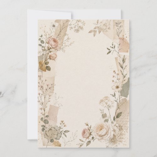 Garden Wedding Invitation with Natural