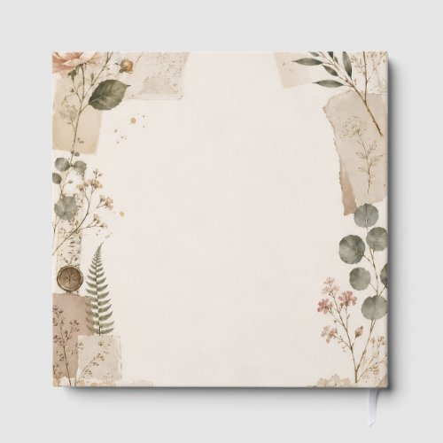 Garden Wedding Invitation with Natural Foil Guest Book
