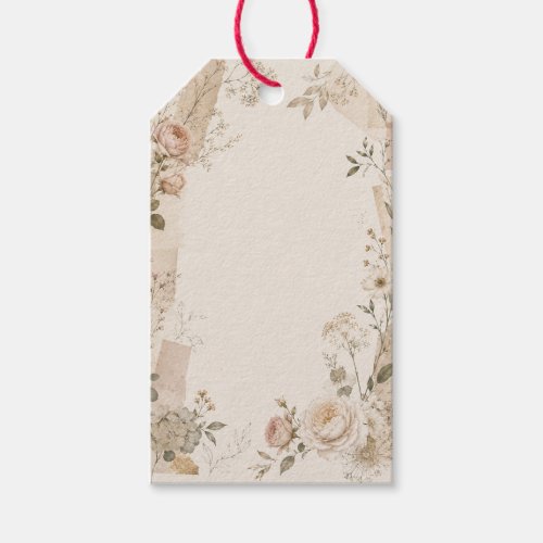 Garden Wedding Invitation with Natural Gift Tags
