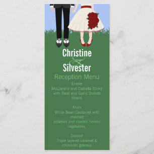 Garden Wedding, menu and program