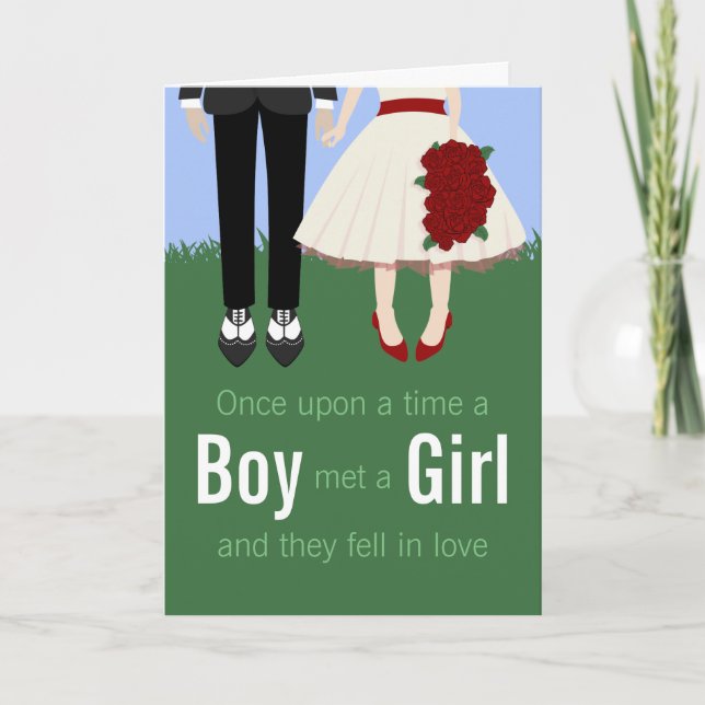 Garden Wedding, wedding invitation (Front)