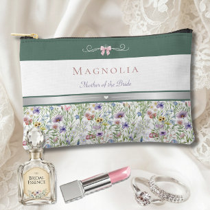 Garden Wedding Wildflower Mother of the Bride Accessory Pouch