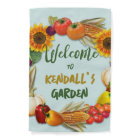 Garden Welcome Personalized Yard Flag