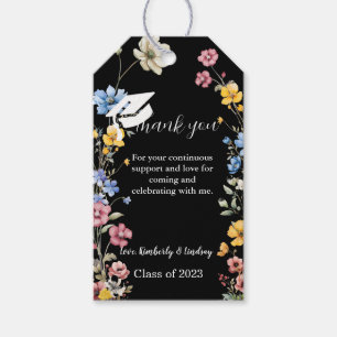 Garden Wildflower thank you Graduation party Gift Gift Tags