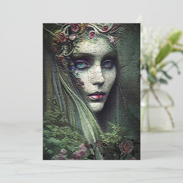 Garden Witch Halloween Party Invitation (Standing Front)