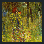 Garden with crucifix by Gustav Klimt Poster<br><div class="desc">This painting titled Garden with crucifix is made by the famous artist, Gustav Klimt. About Gustav Klimt Gustav Klimt was an Austrian Symbolist painter and one of the most prominent members of the Vienna Secession movement. He became one of the founding members and president of the Wiener Sezession in 1897...</div>