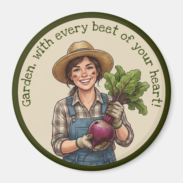 Garden With Every Beet of Your Heart Magnet (Front)