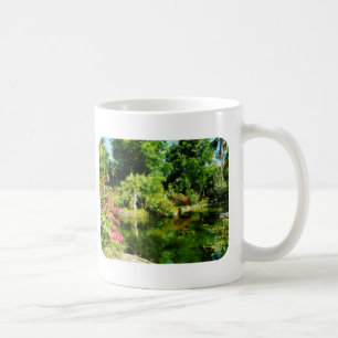 Garden With Statue Freeport Bahamas Coffee Mug