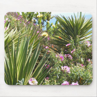 Garden With Variety Of Plants and Colorful Flowers Mouse Pad