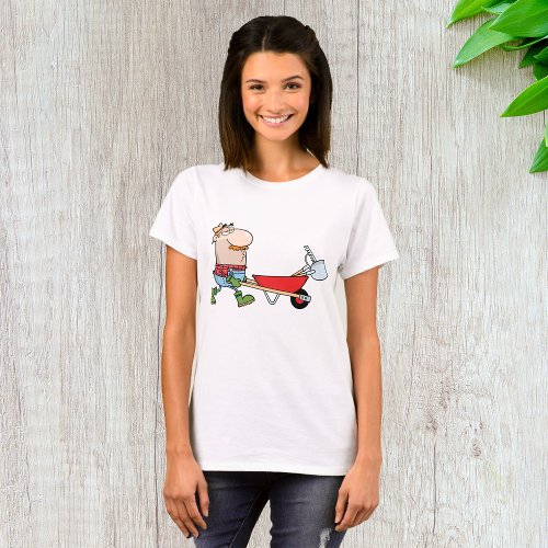 Gardener And A Wheelbarrow T_Shirt