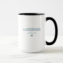 GARDENER AT HEART - Black Mug