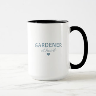 GARDENER AT HEART - Black Mug