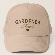 GARDENER AT HEART - Dark Green Trucker Hat