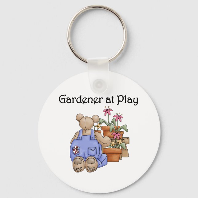 Gardener at Play Keychain (Front)