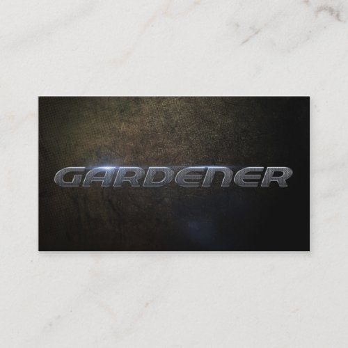 Gardener business card