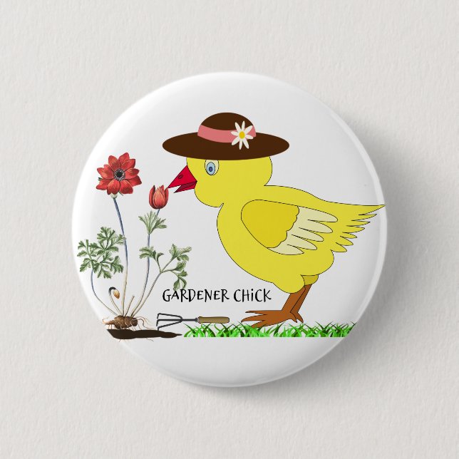 Gardener Chick Button (Front)