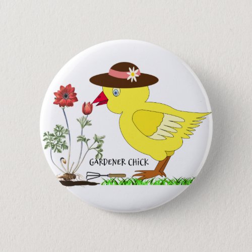 Gardener Chick Button