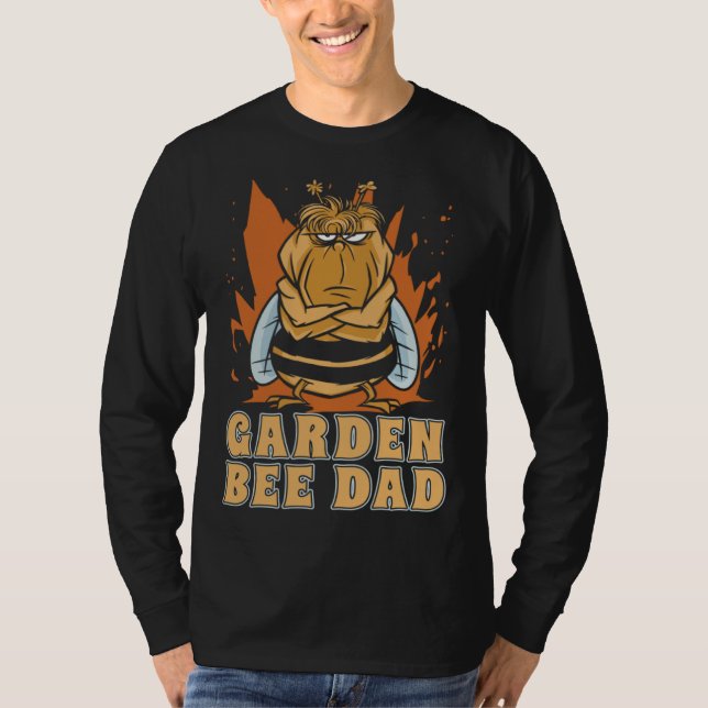 Gardener Dad Flowers Garden  Plants Gardening Bees T-Shirt (Front)