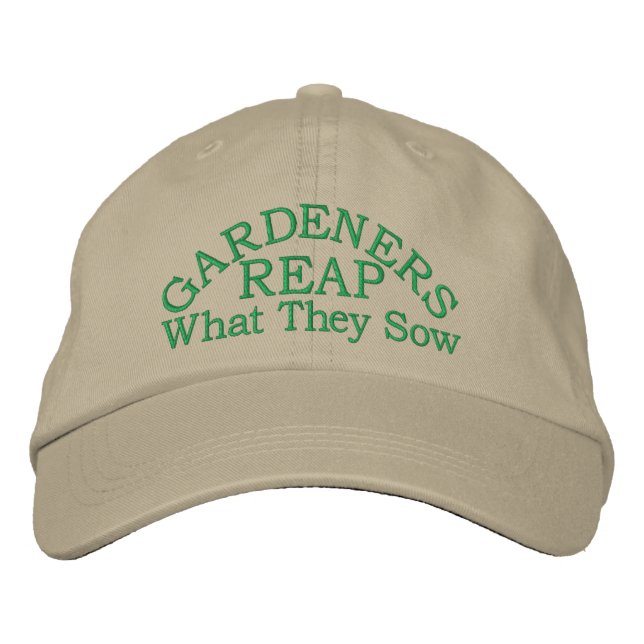 Gardener  embroidered baseball hat (Front)