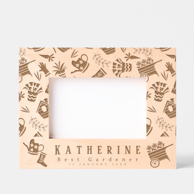 Gardener  engraved frames (Front)