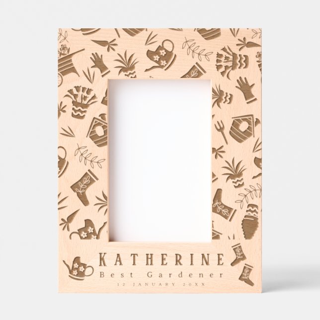 Gardener  engraved frames (Front)
