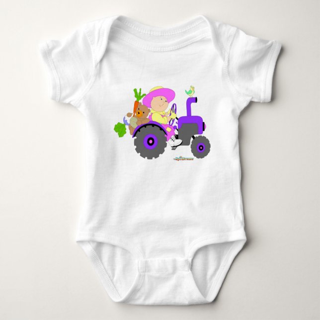 Gardener Farmer baby girl Baby Bodysuit (Front)