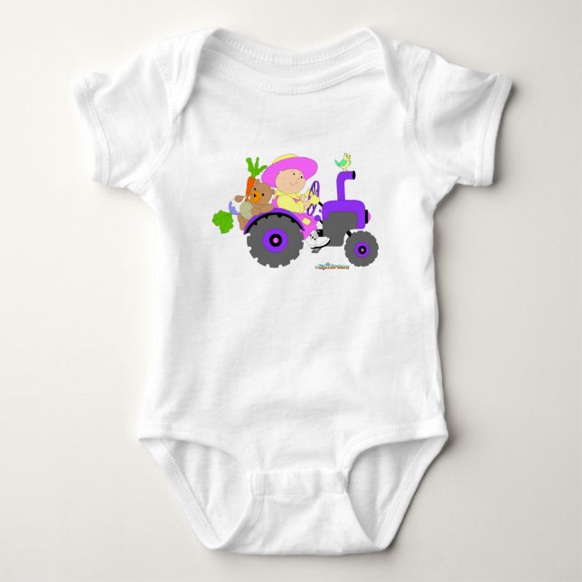 Gardener Farmer baby girl Bodysuit (Front)