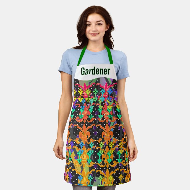 Gardener Floral Flower  Apron (Worn)