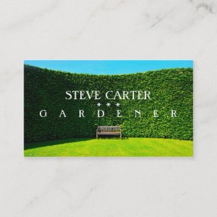 Gardener, Florist Landscaper Green Care Plant Business Card